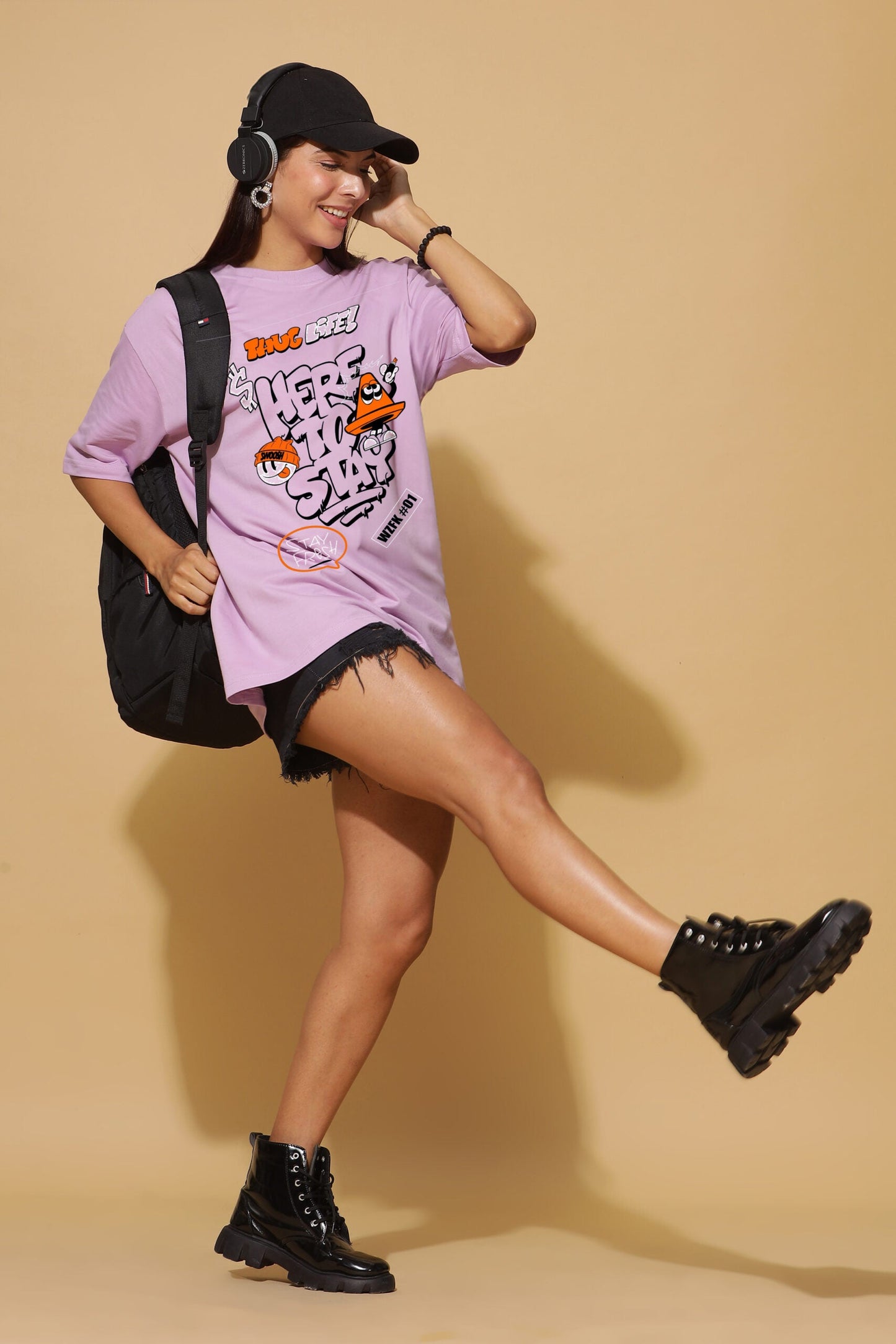 Thug Life Lavender Premium Oversize Tee