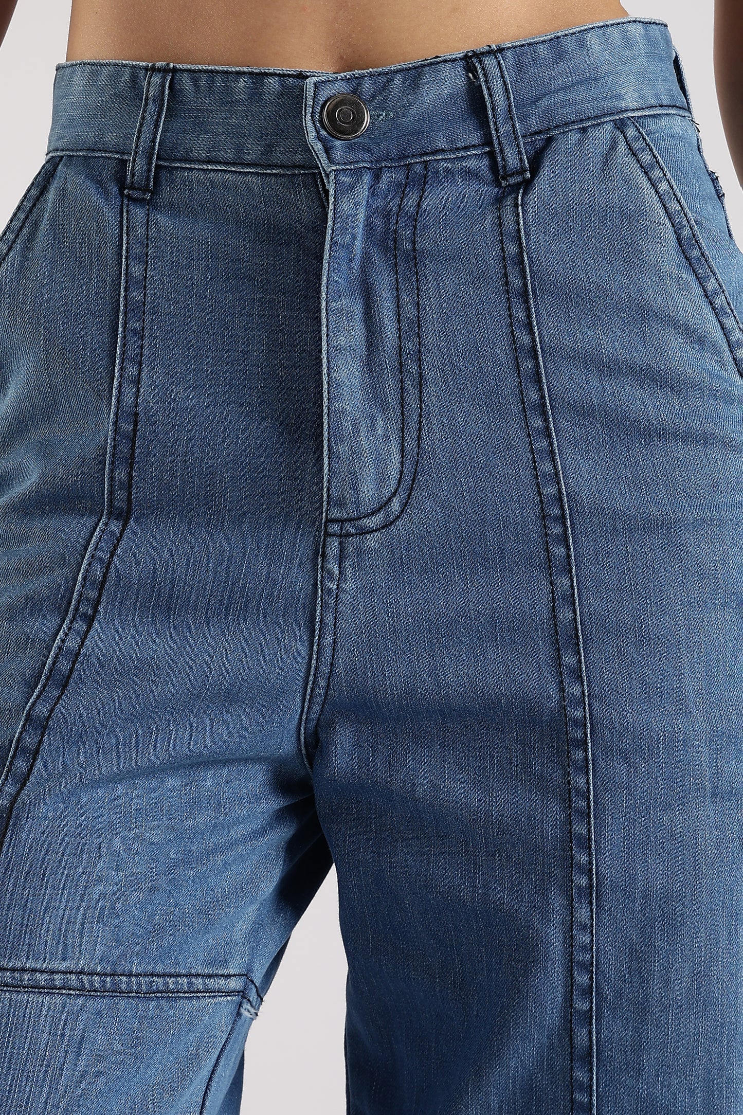 Baggy fit high jeans