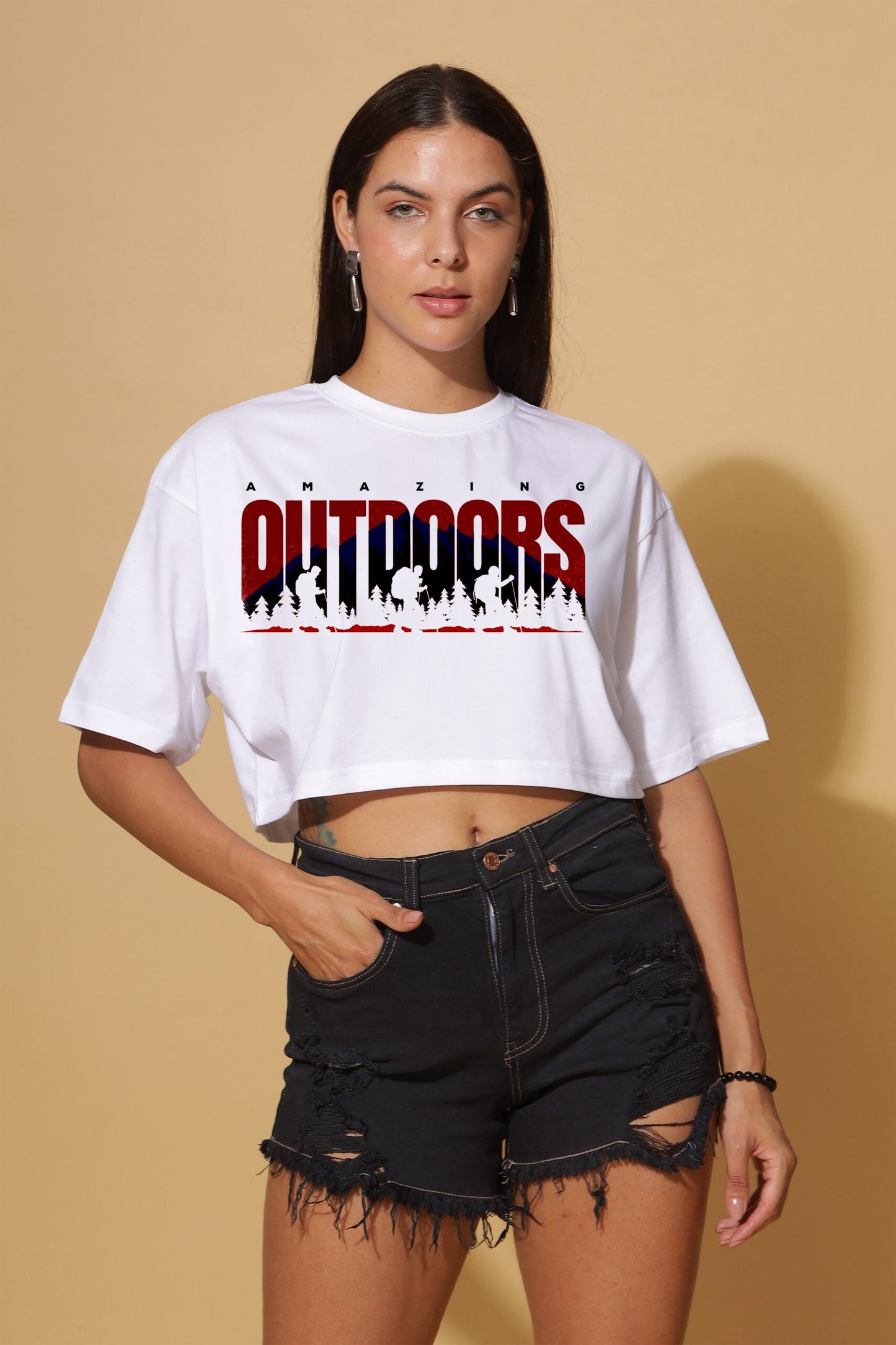 AMAZING OUTDOORS Premium Crop-top