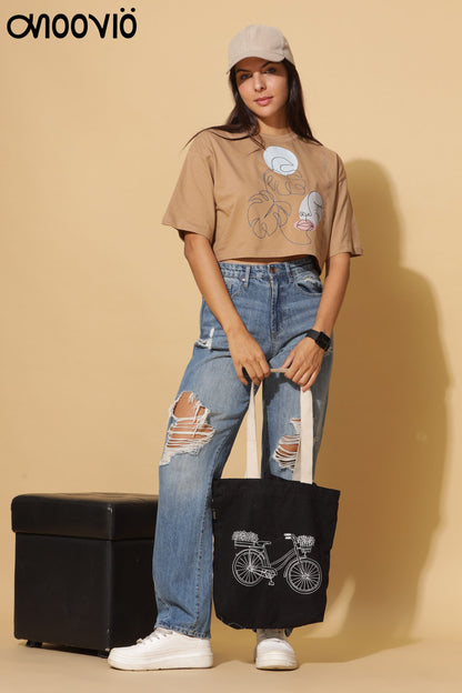 Premium Beige Crop-top