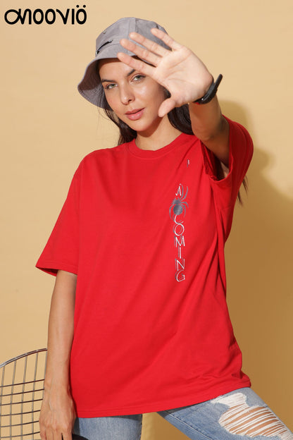 Women's WARNING Printed Premium Oversize Tee