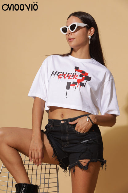 NEVER EVER Premium Crop-Top