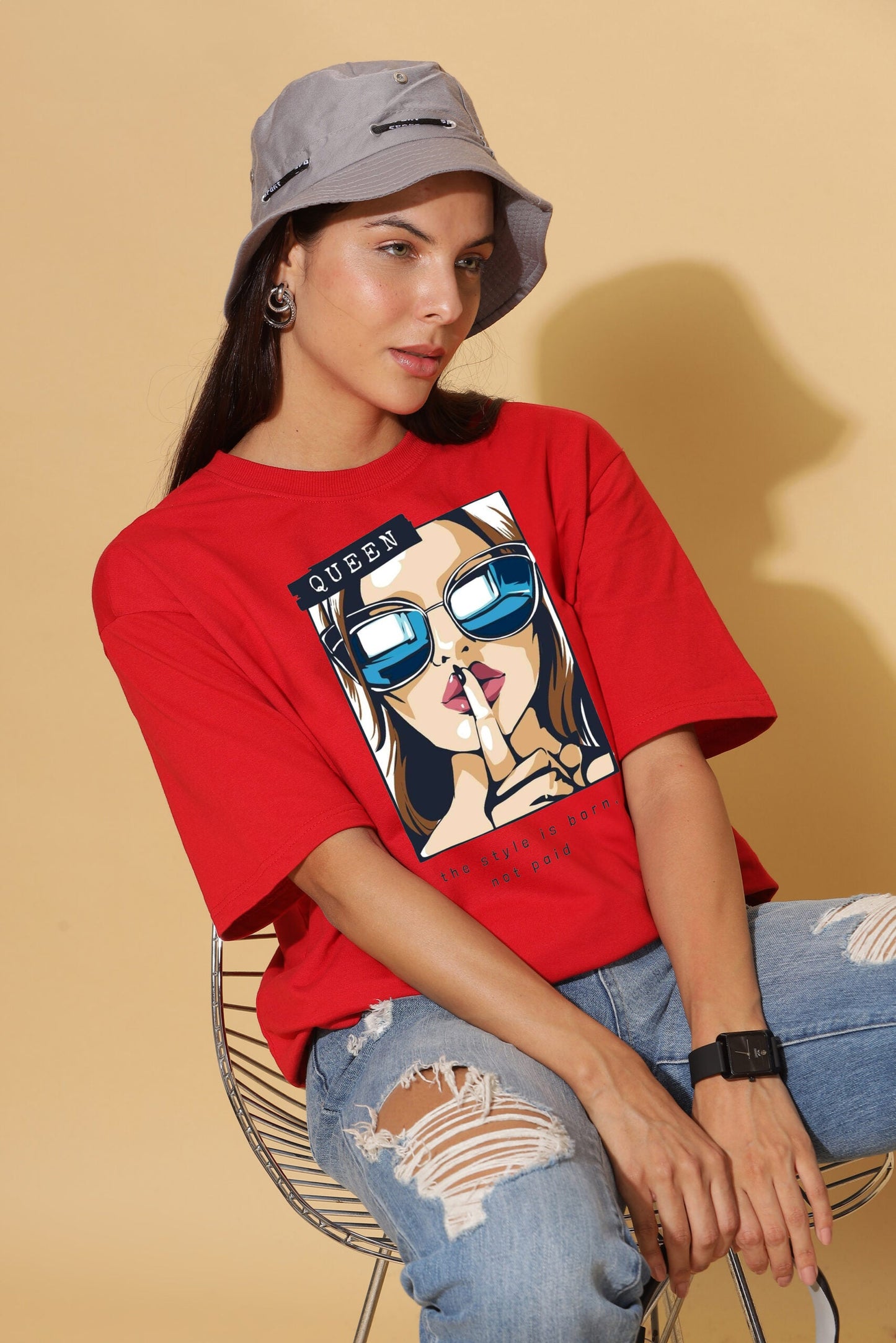 SAVAGE GIRL premium oversize tees