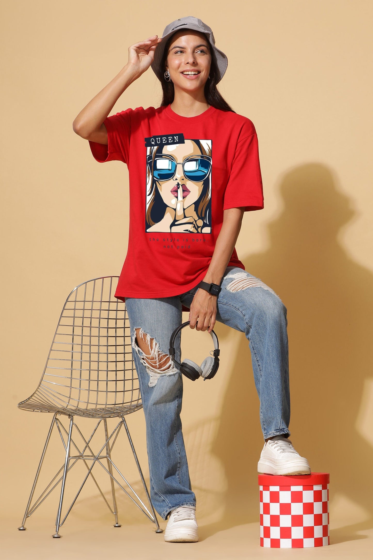SAVAGE GIRL premium oversize tees