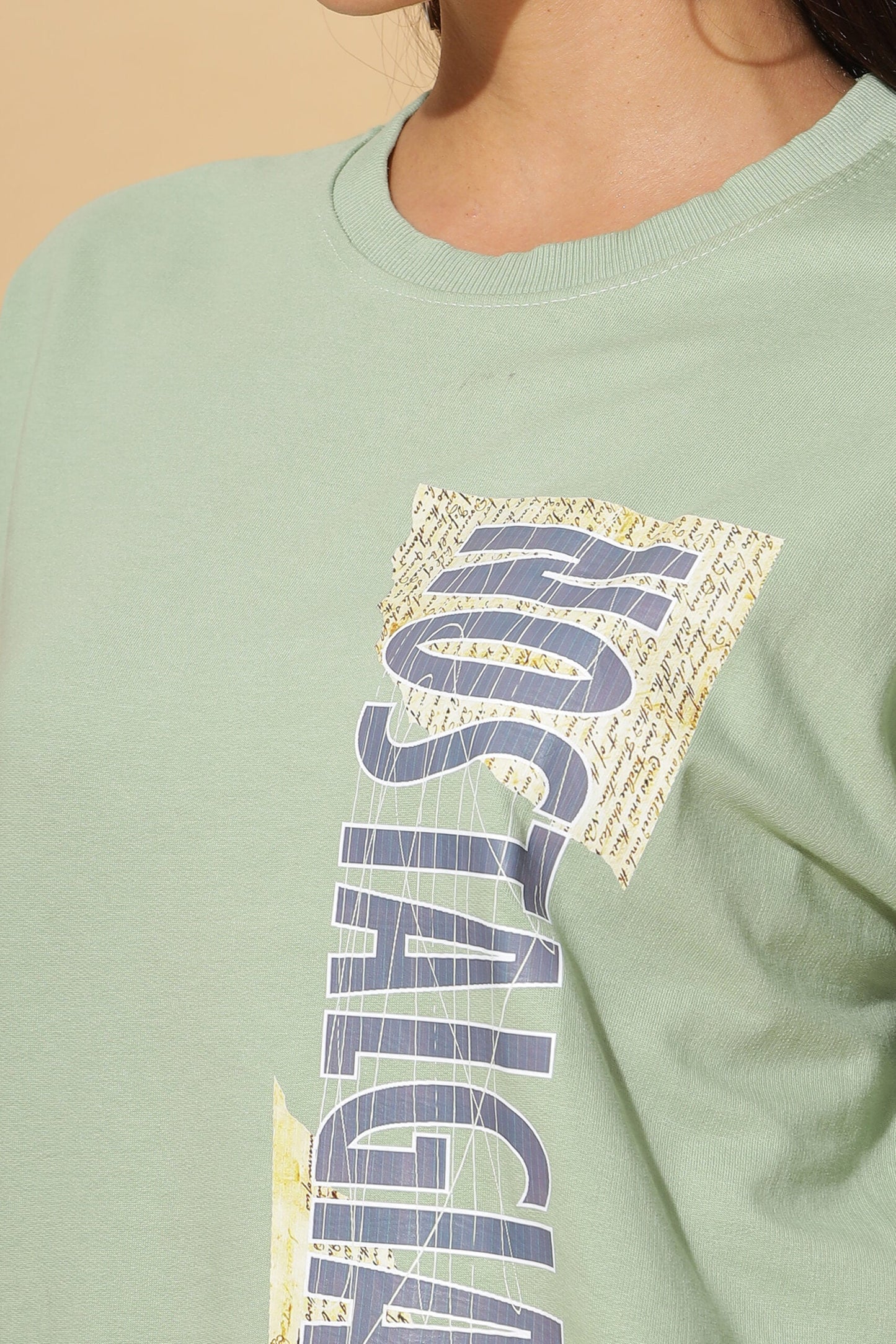 Women's NOSTALGIA Printed Premium Oversize Tee