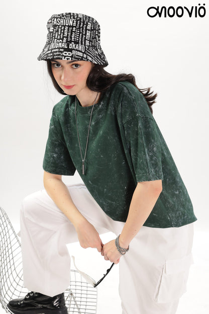 Women's Green Acid-Wash Exclusive collections