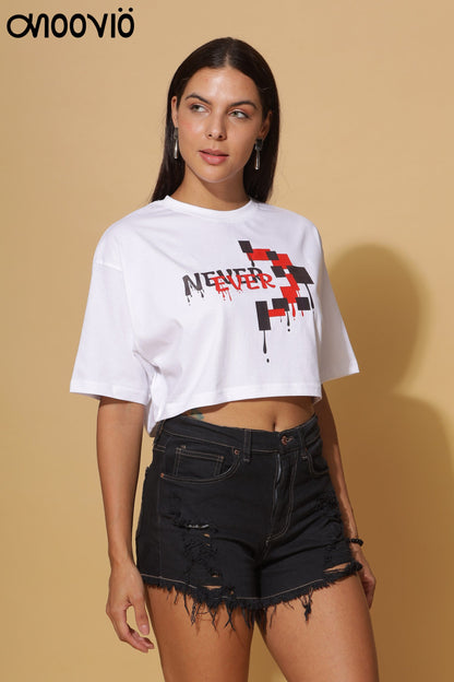 NEVER EVER Premium Crop-Top