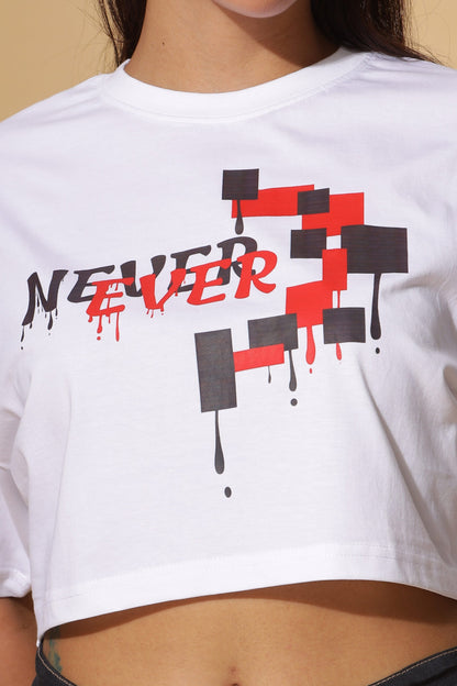 NEVER EVER Premium Crop-Top