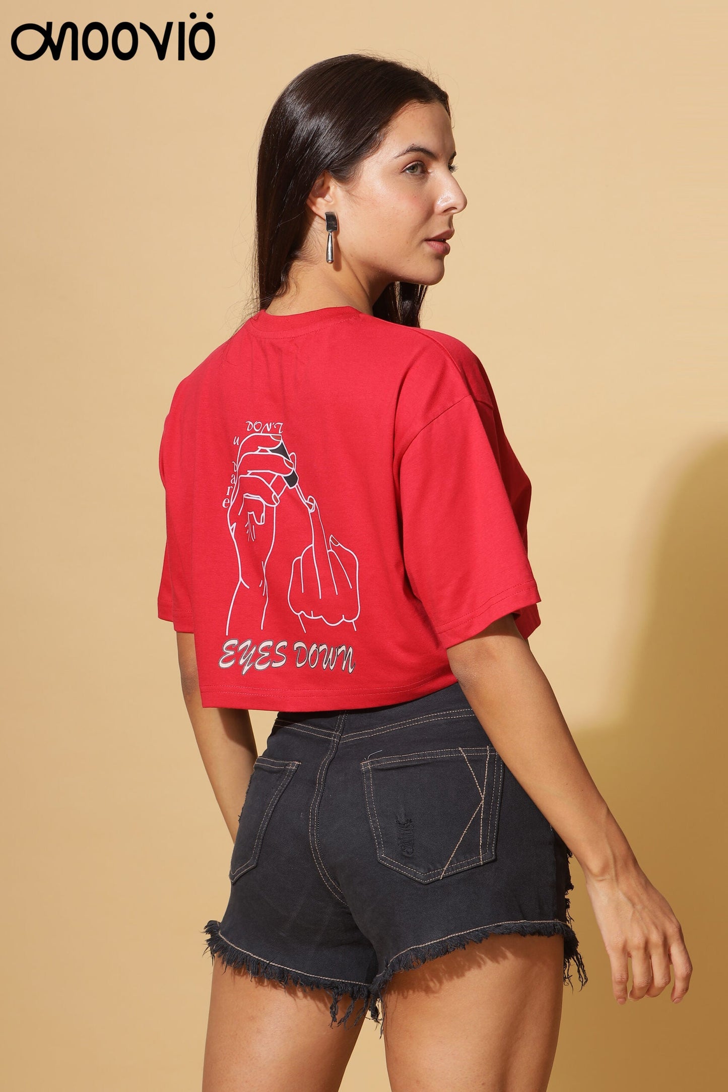 DARE YOU Red Crop-Top