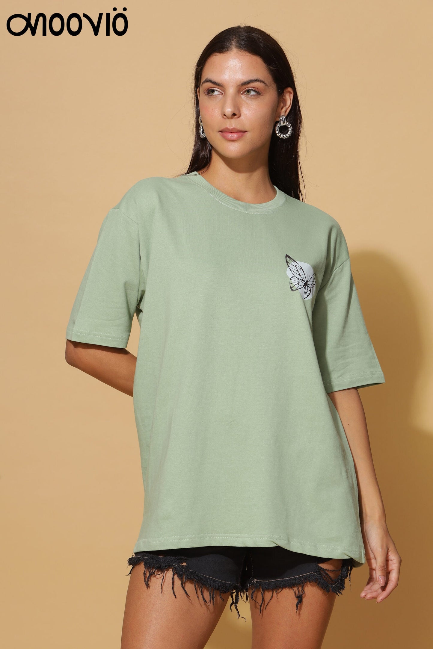 Light green premium tshirts for women