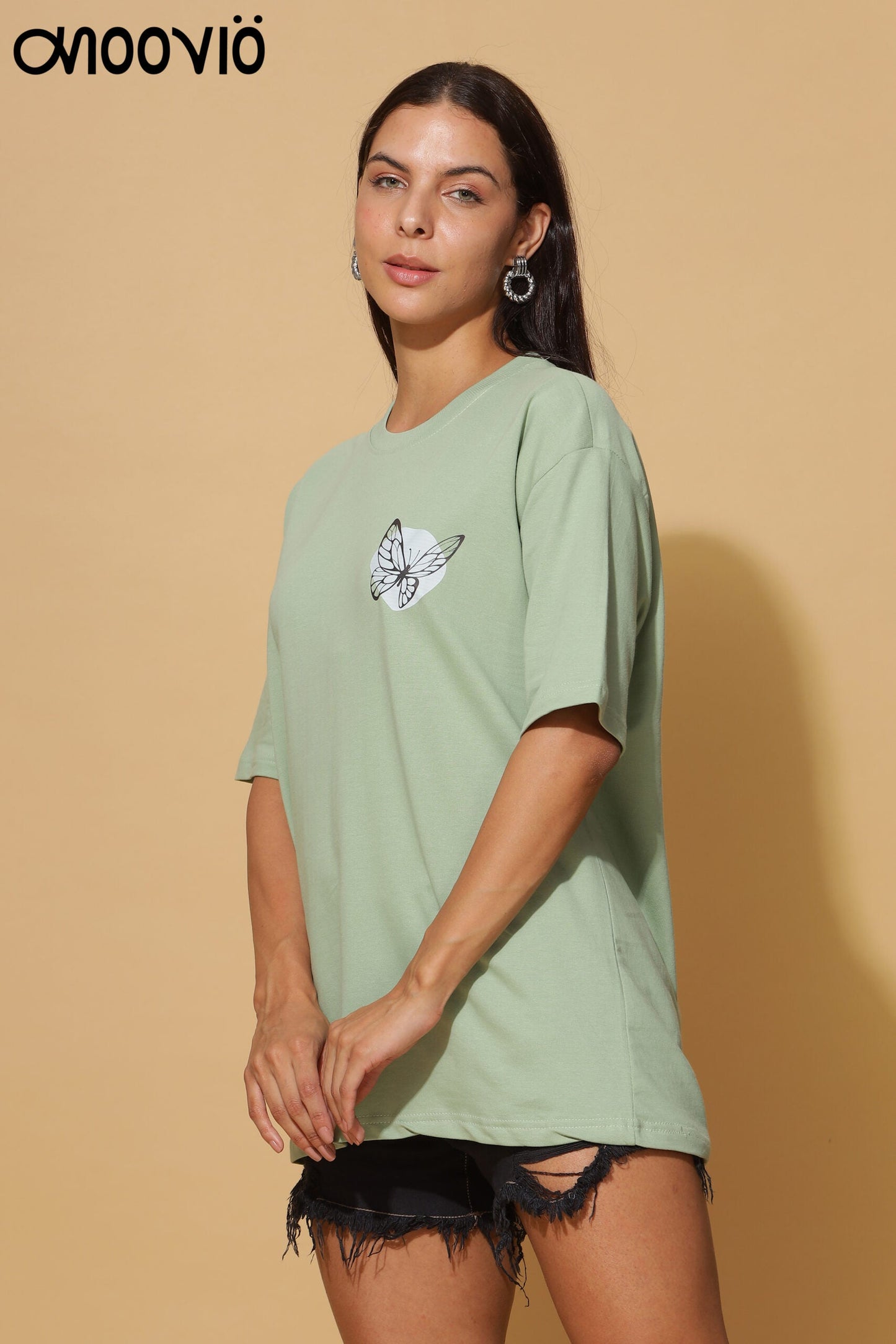 Light green premium tshirts for women