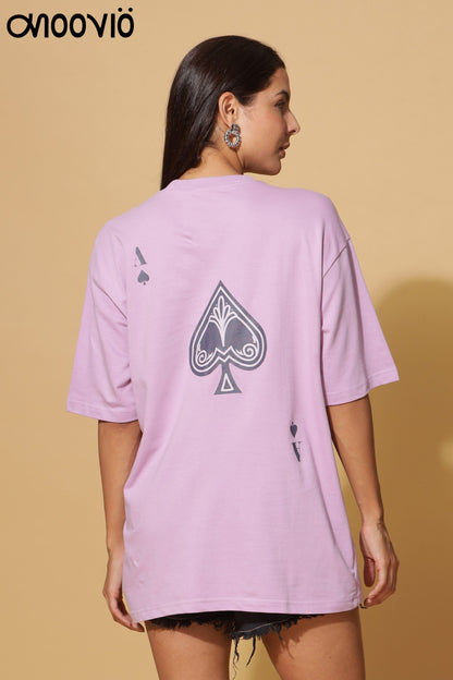 Women's lavender Premium Oversize Tee