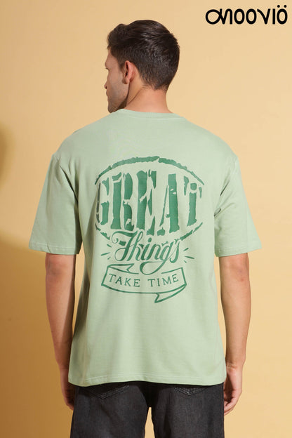 Light green premium tshirts for men