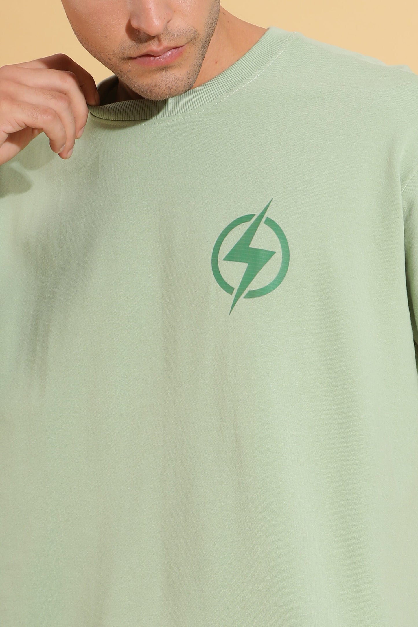 Light green premium tshirts for men
