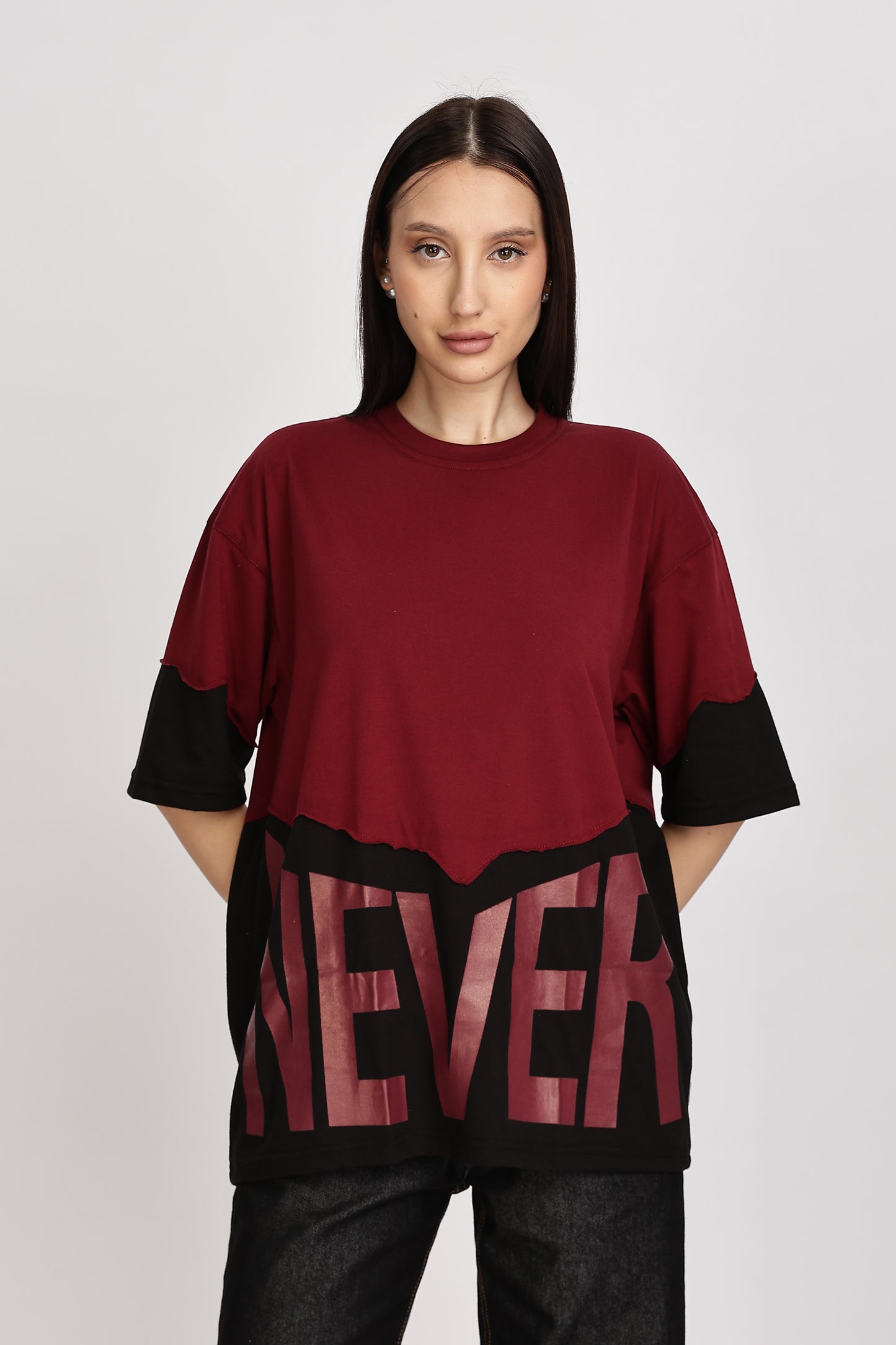 "NEVER STOP" Tees for female