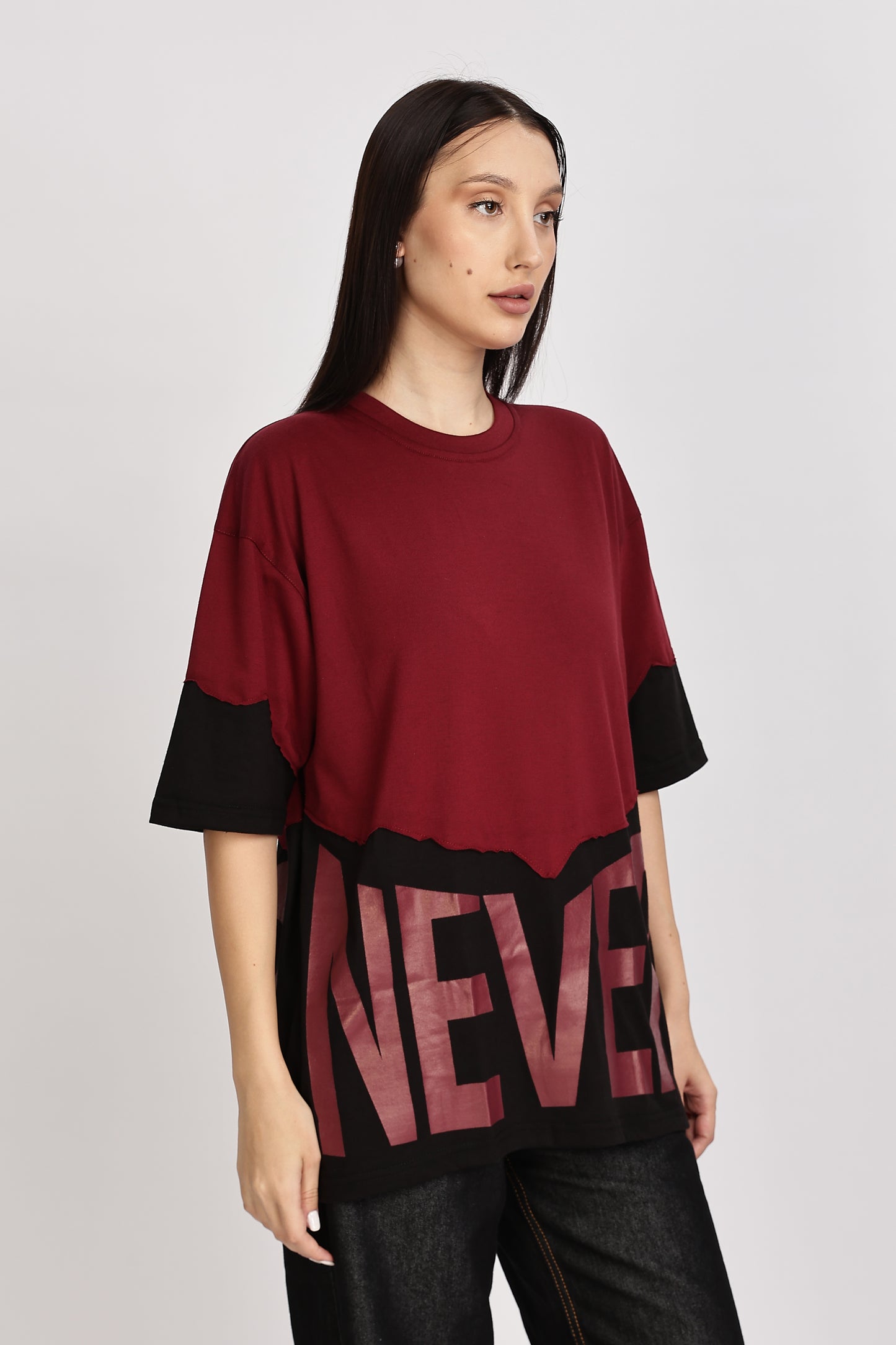 "NEVER STOP" Tees for female