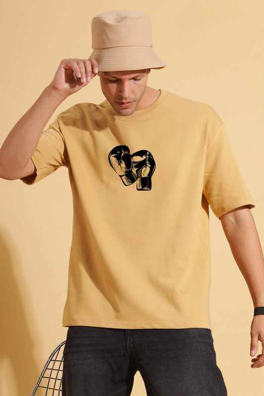 Moovio Luxe Beige Premium Oversize Tee