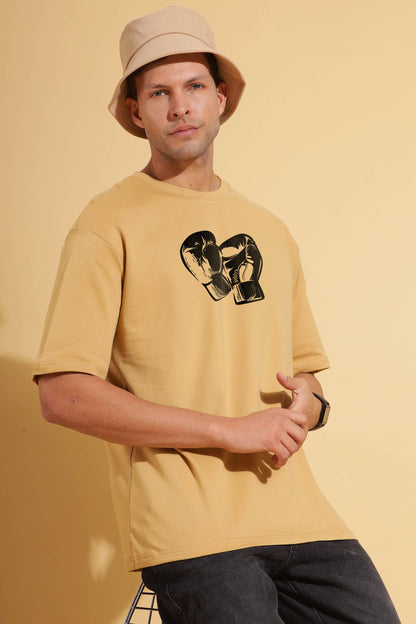 Moovio Luxe Beige Premium Oversize Tee