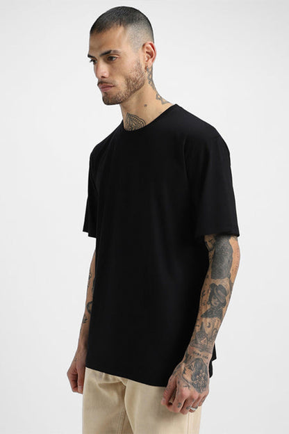 Skate Print Black Premium Oversize Tee