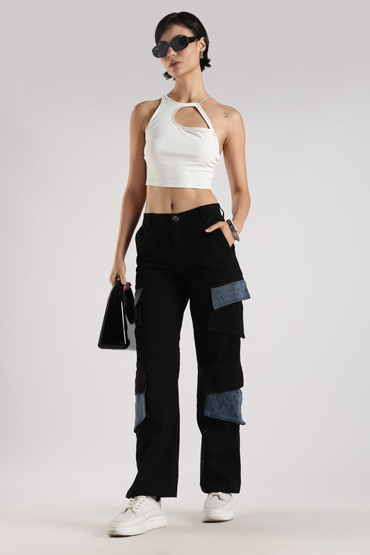 Black baggy jeans for female