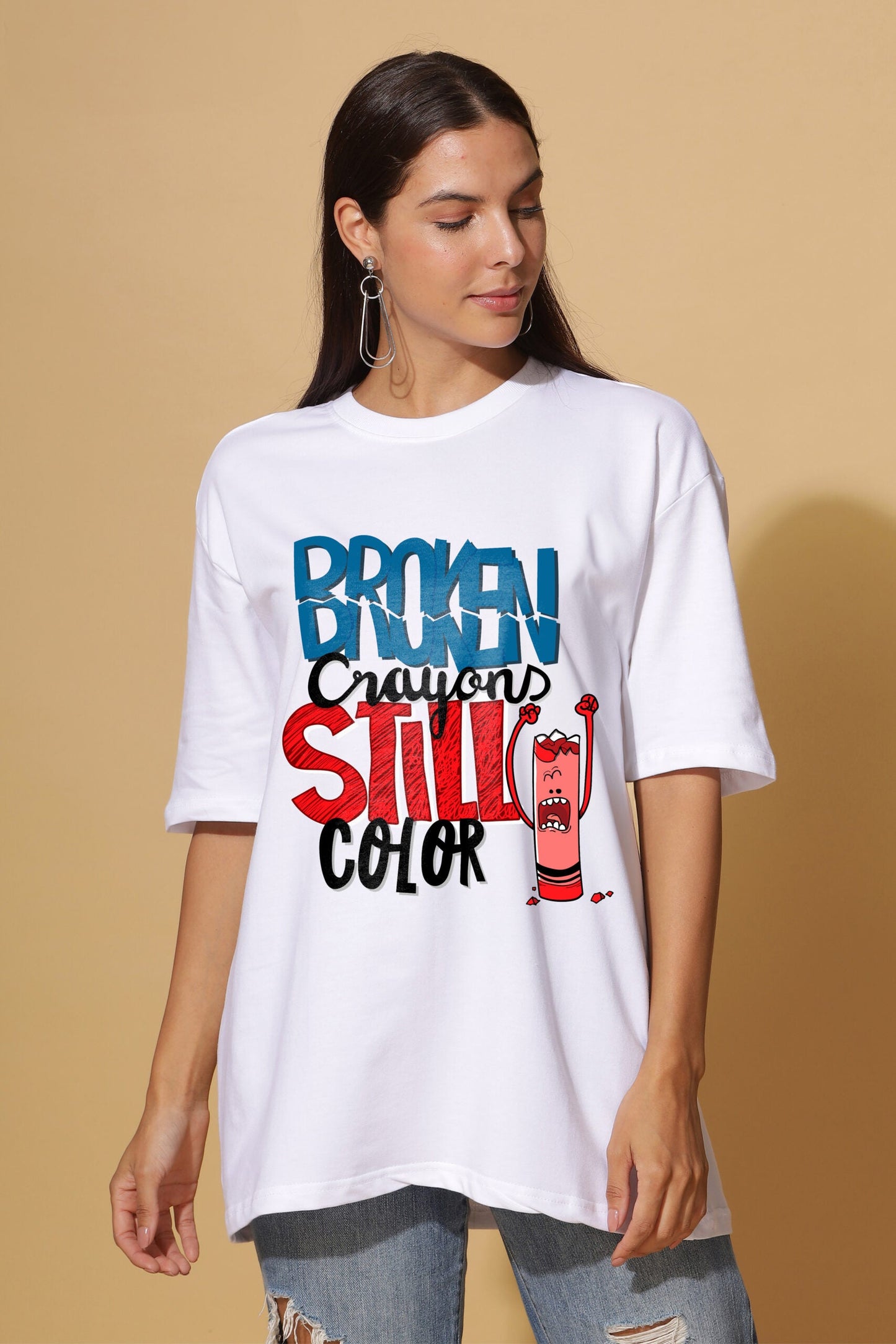 White Premium Oversize Tee