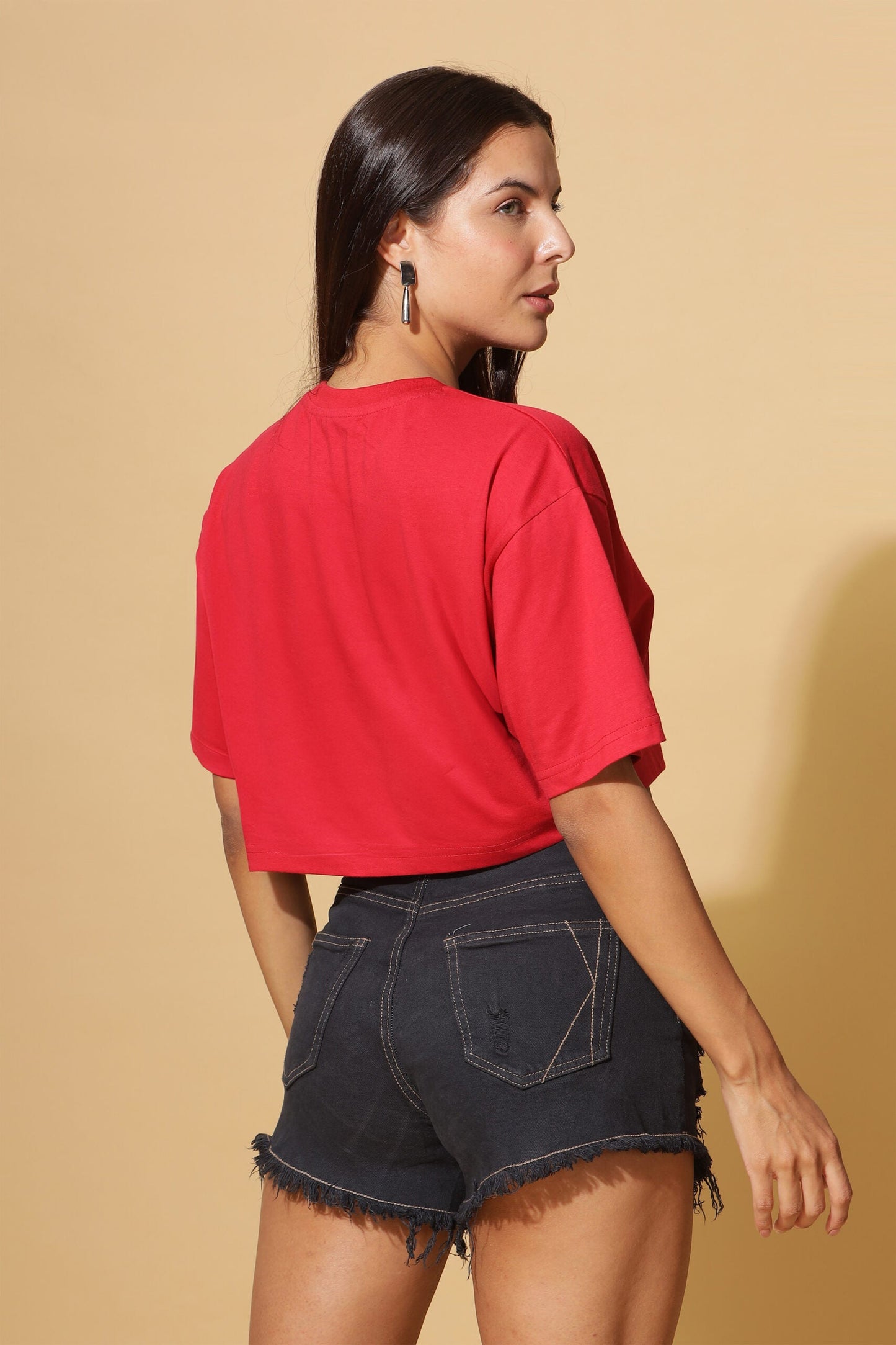 SKULL Premium Red Crop-Top