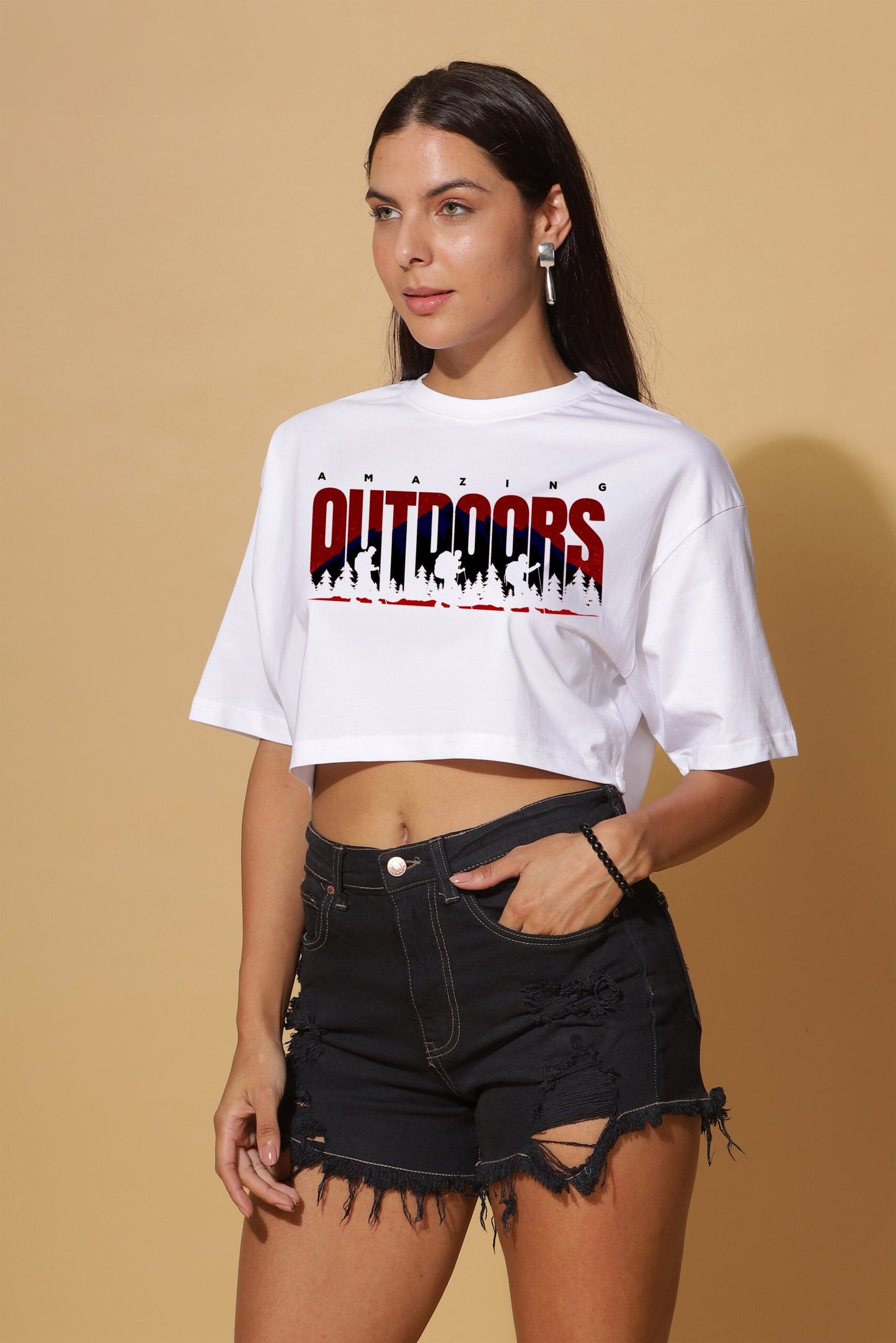 AMAZING OUTDOORS Premium Crop-top
